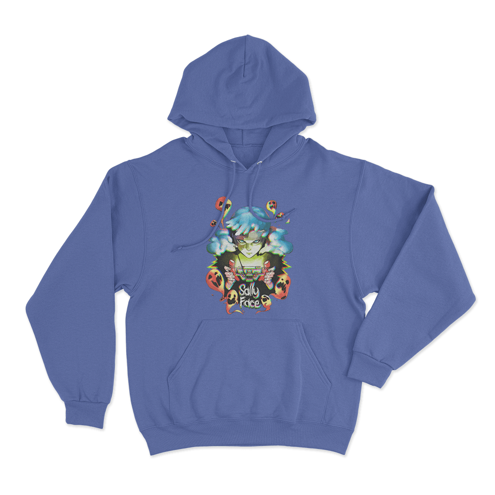 Ghosts Unisex Hoodie Blue Ghosts Unisex Hoodie Blue