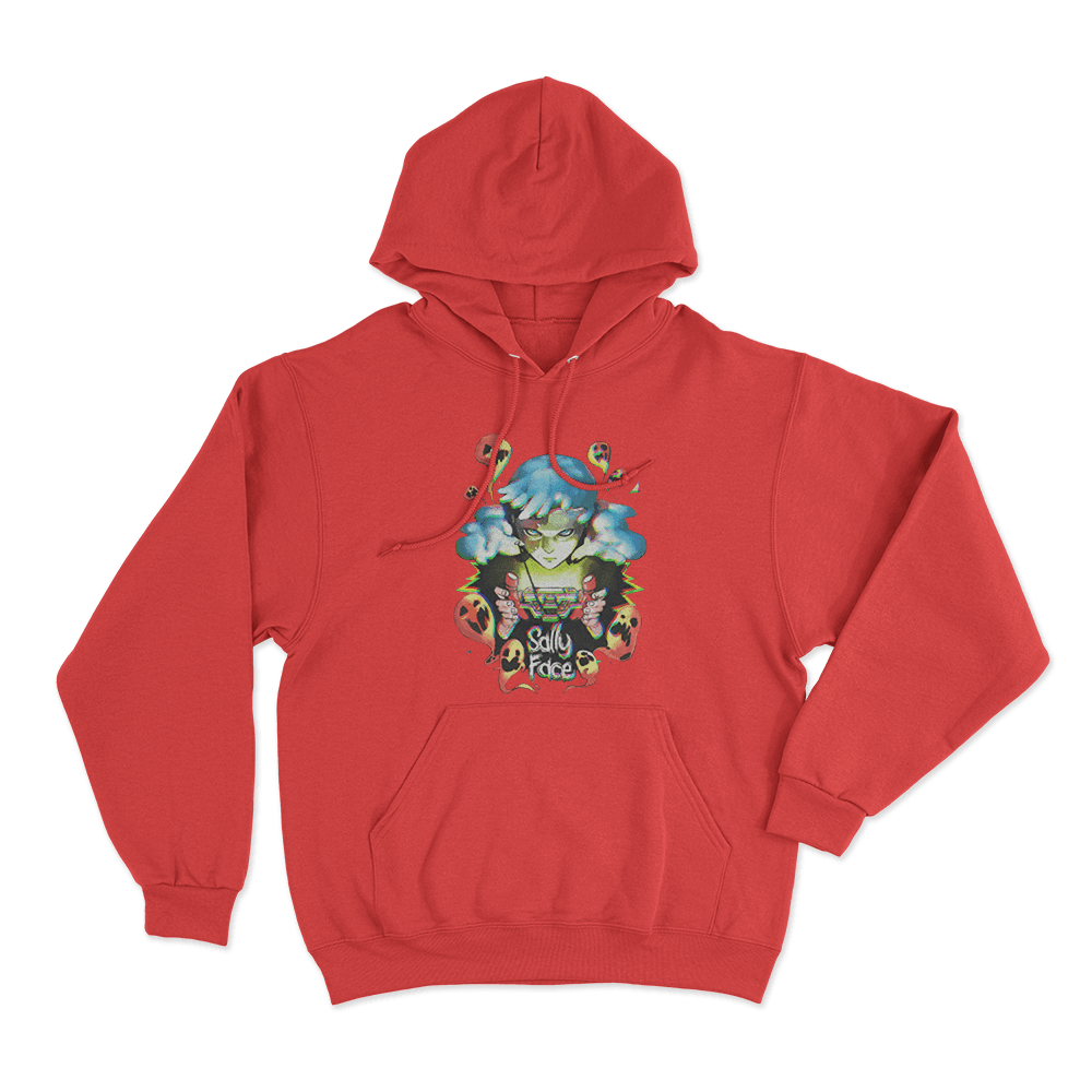 Ghosts Unisex Hoodie Red Ghosts Unisex Hoodie Red