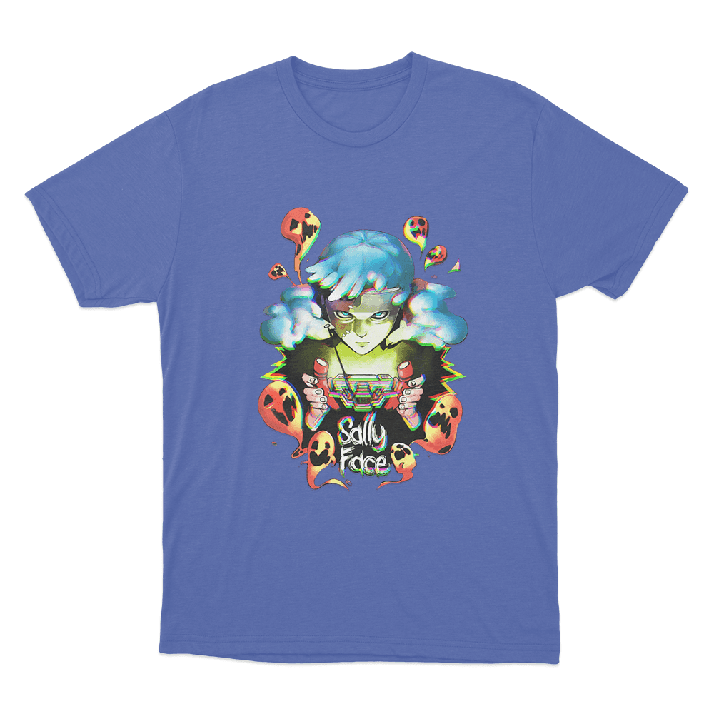Ghosts Unisex T Shirt Blue Ghosts Unisex T Shirt Blue