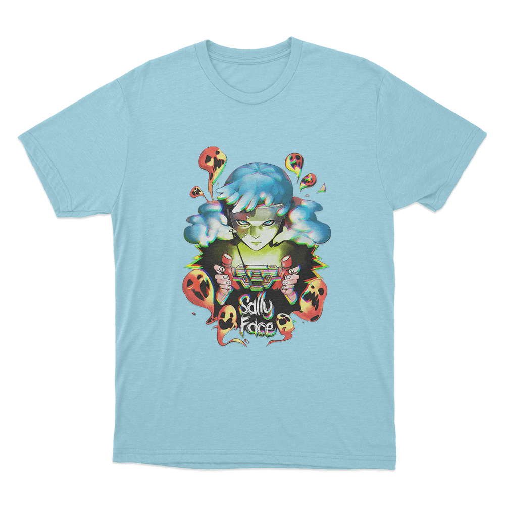 Ghosts Unisex T Shirt Sky Blue Ghosts Unisex T Shirt Sky Blue