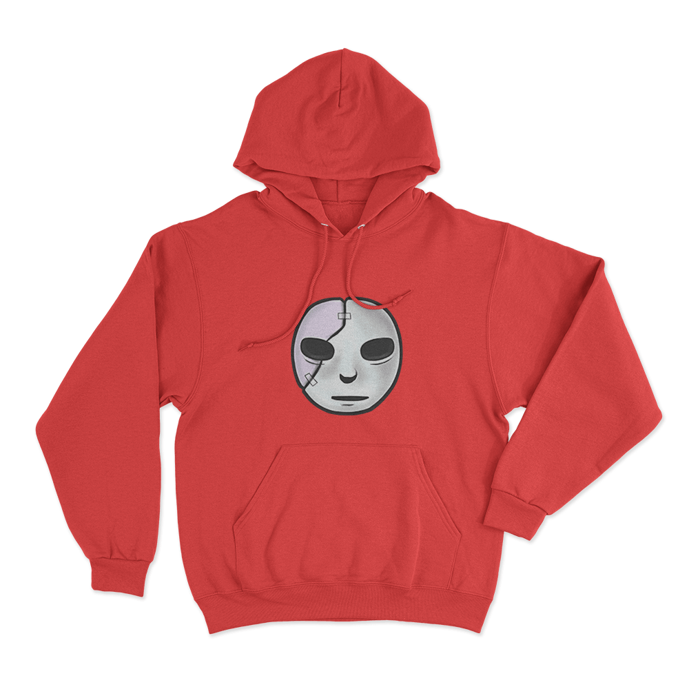 Mask Unisex Hoodie Red Mask Unisex Hoodie Red
