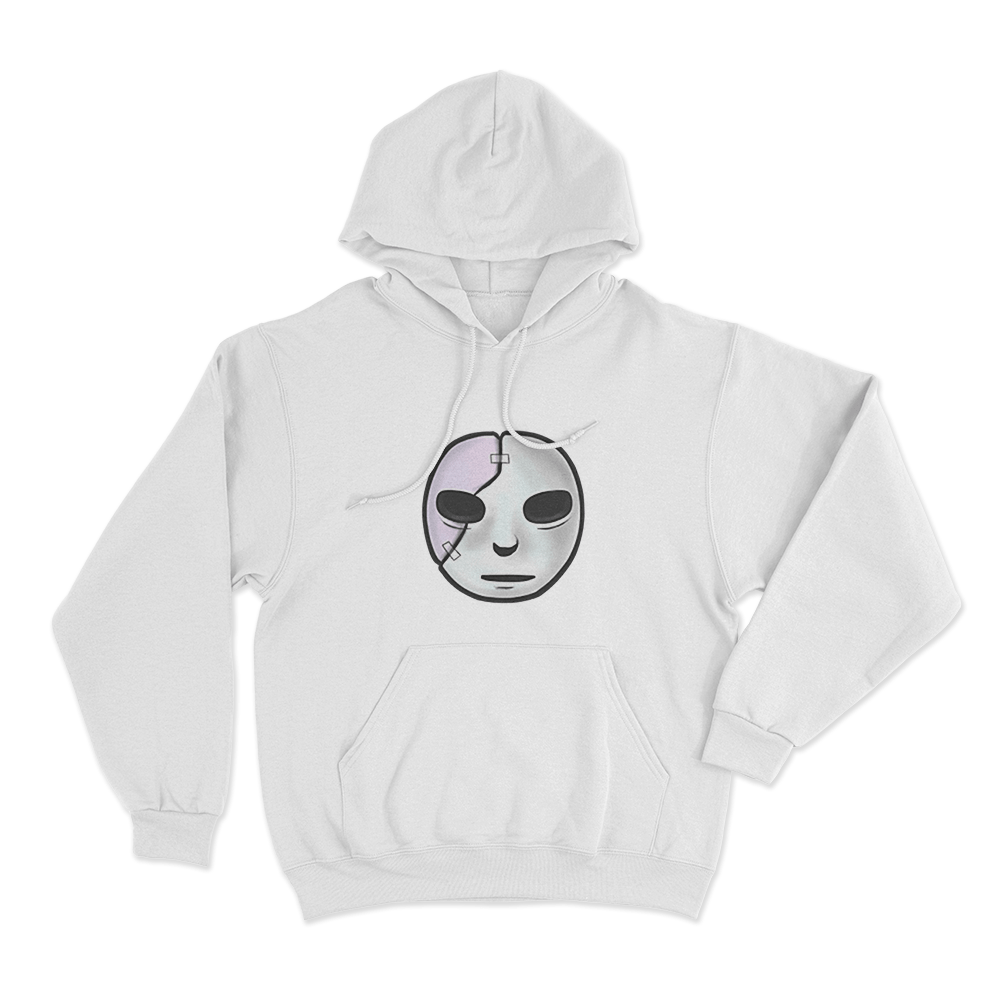 Mask Unisex Hoodie White Mask Unisex Hoodie White