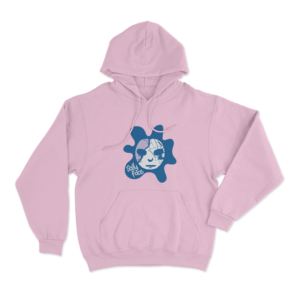 Melting Mask Unisex Hoodie Pink Melting Mask Unisex Hoodie Pink