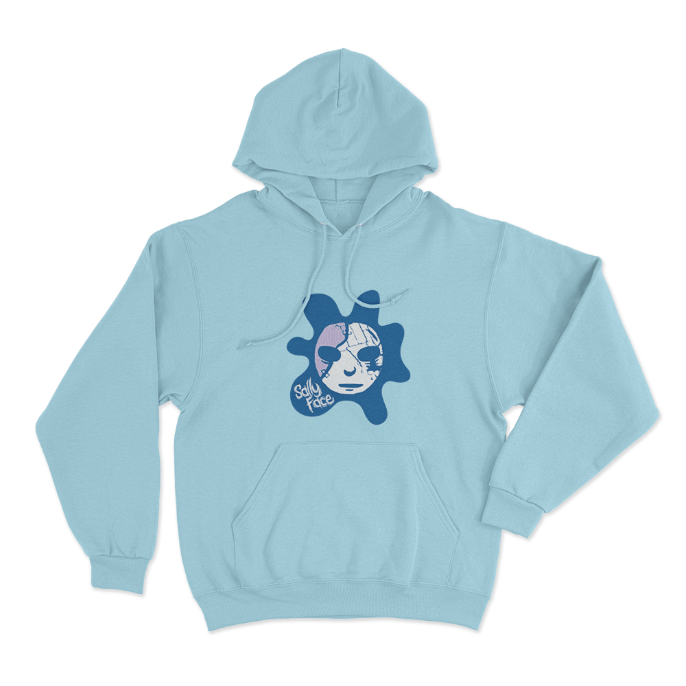 Melting Mask Unisex Hoodie Sky Blue Melting Mask Unisex Hoodie Sky Blue