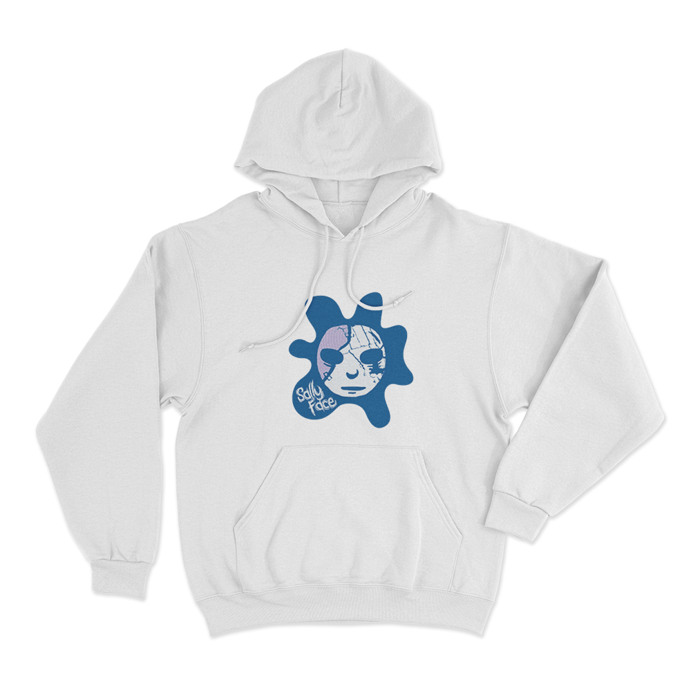 Melting Mask Unisex Hoodie White Melting Mask Unisex Hoodie White