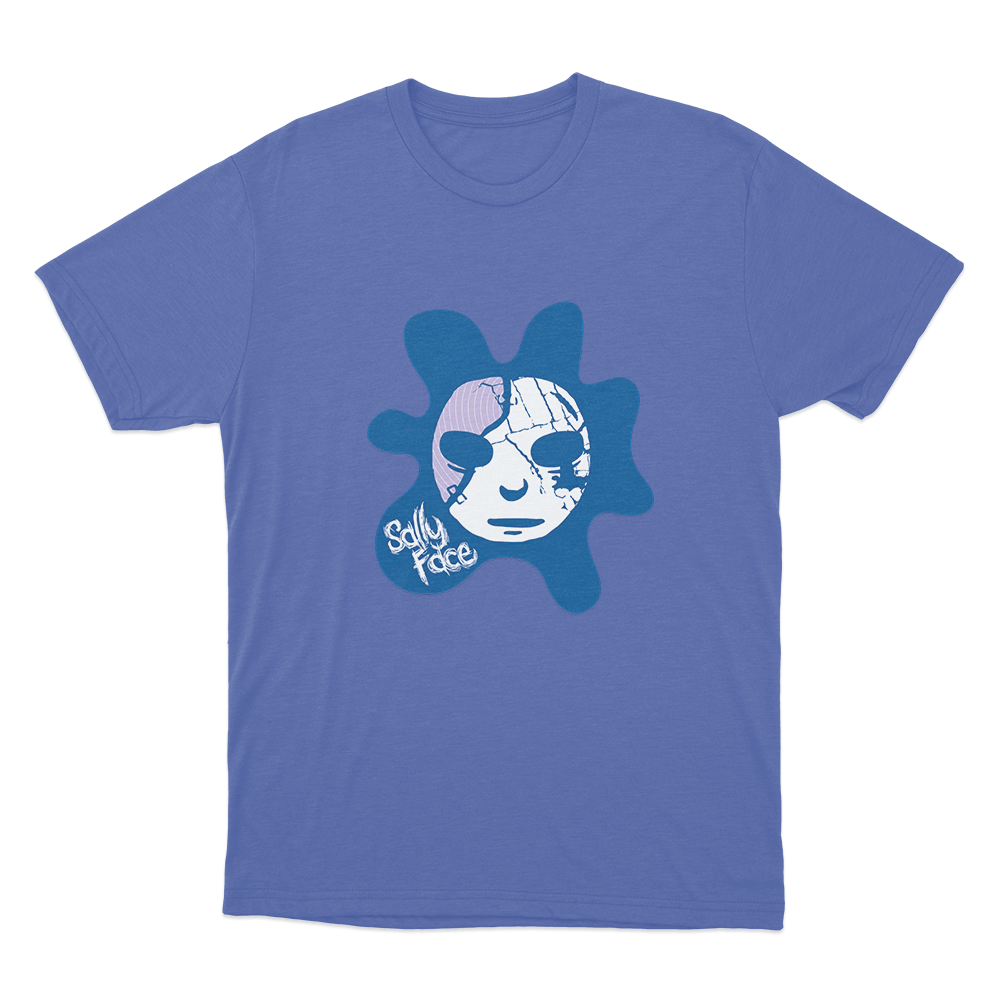 Melting Mask Unisex T Shirt Blue Melting Mask Unisex T Shirt Blue