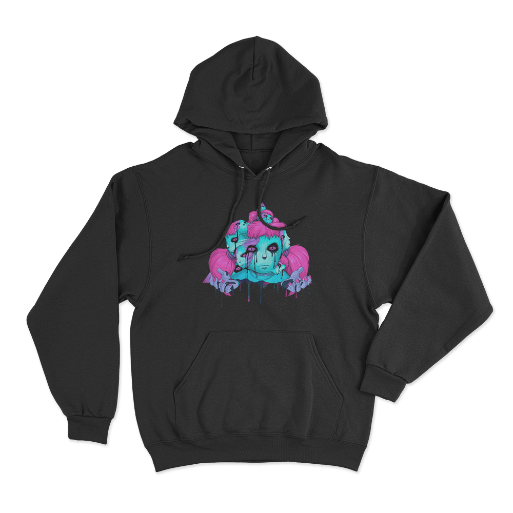 Psychedelic Sally Unisex Hoodie Black Psychedelic Sally Unisex Hoodie Black
