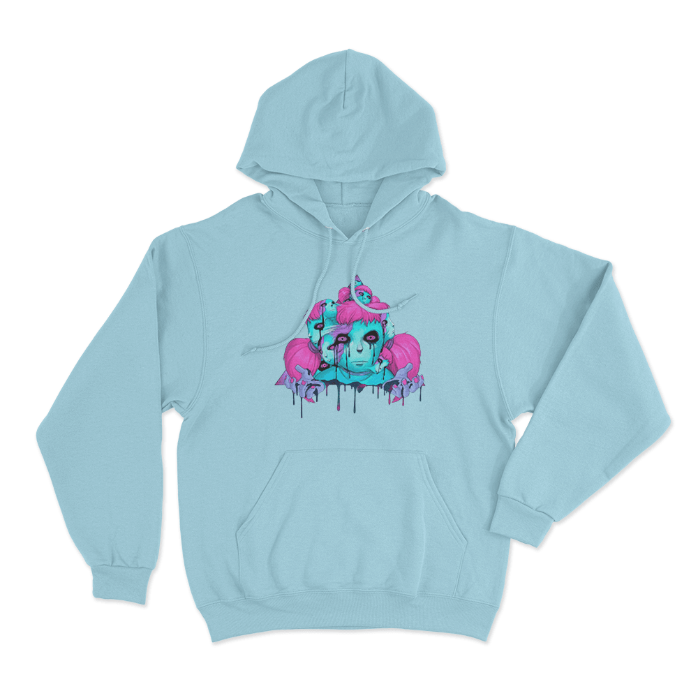 Psychedelic Sally Unisex Hoodie Sky Blue Psychedelic Sally Unisex Hoodie Sky Blue