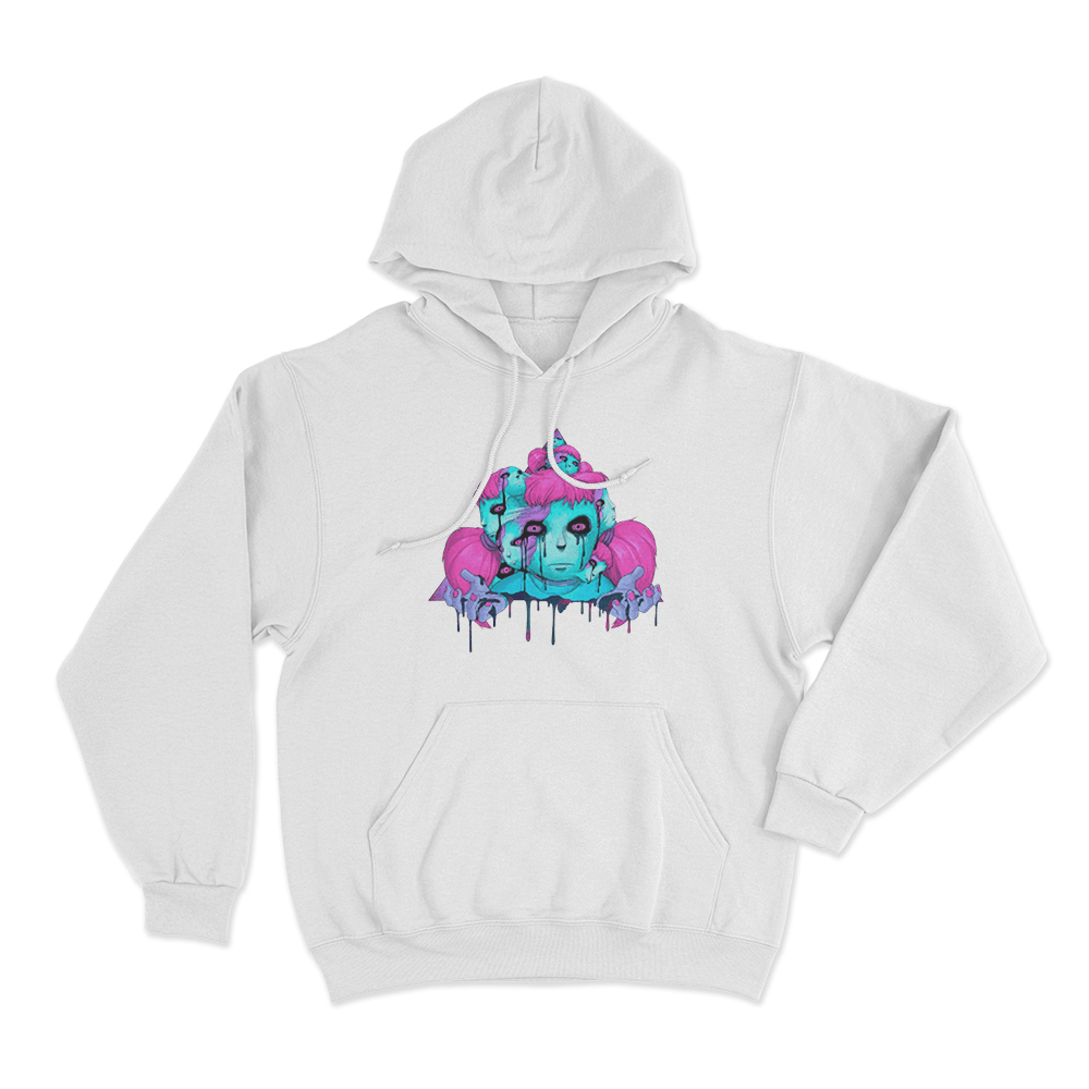 Psychedelic Sally Unisex Hoodie White Psychedelic Sally Unisex Hoodie White