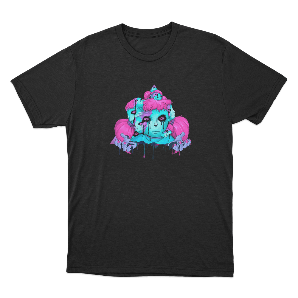 Psychedelic Sally Unisex T Shirt Black Psychedelic Sally Unisex T Shirt Black