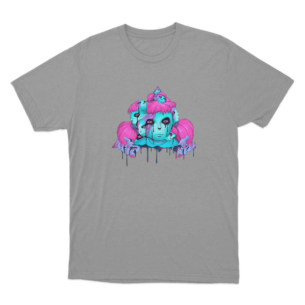 Psychedelic Sally Unisex T Shirt Grey Psychedelic Sally Unisex T Shirt Grey