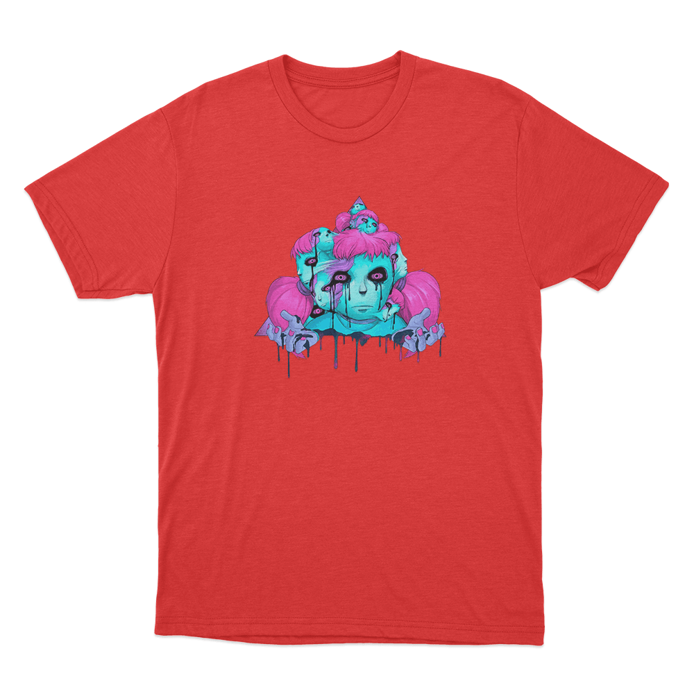 Psychedelic Sally Unisex T Shirt Red Psychedelic Sally Unisex T Shirt Red