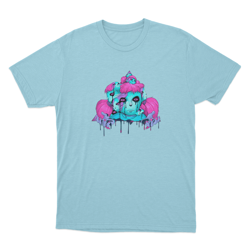 Psychedelic Sally Unisex T Shirt Sky Blue Psychedelic Sally Unisex T Shirt Sky Blue
