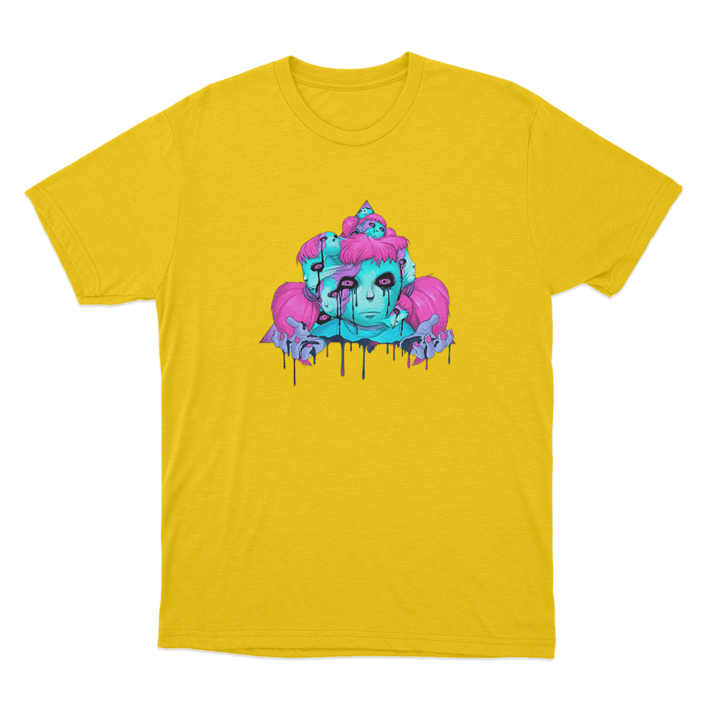 Psychedelic Sally Unisex T Shirt Yellow Psychedelic Sally Unisex T Shirt Yellow