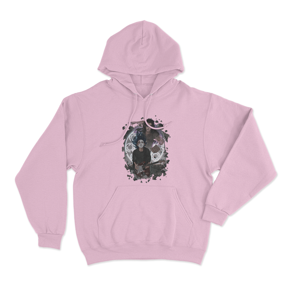 Rain Unisex Hoodie Pink Rain Unisex Hoodie Pink 1