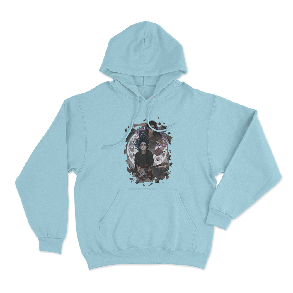 Rain Unisex Hoodie Sky Blue Rain Unisex Hoodie Sky Blue 1
