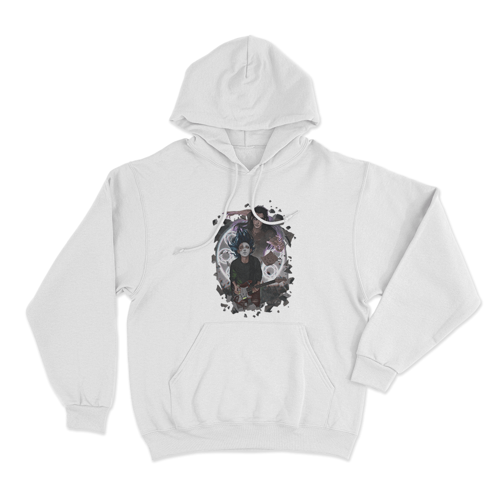 Rain Unisex Hoodie White Rain Unisex Hoodie White 1