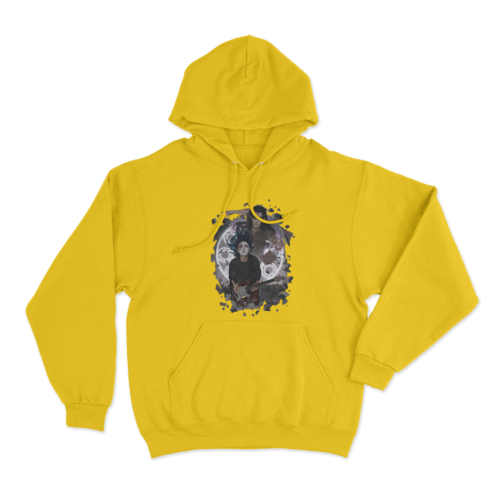 Rain Unisex Hoodie Yellow Rain Unisex Hoodie Yellow 1