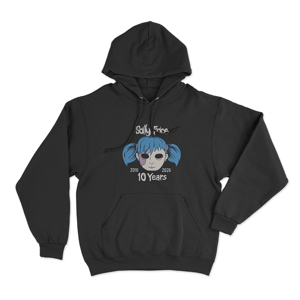 Sally Face 10th Anniversary Unisex Hoodie Black Sally Face 10th Anniversary Unisex Hoodie Black