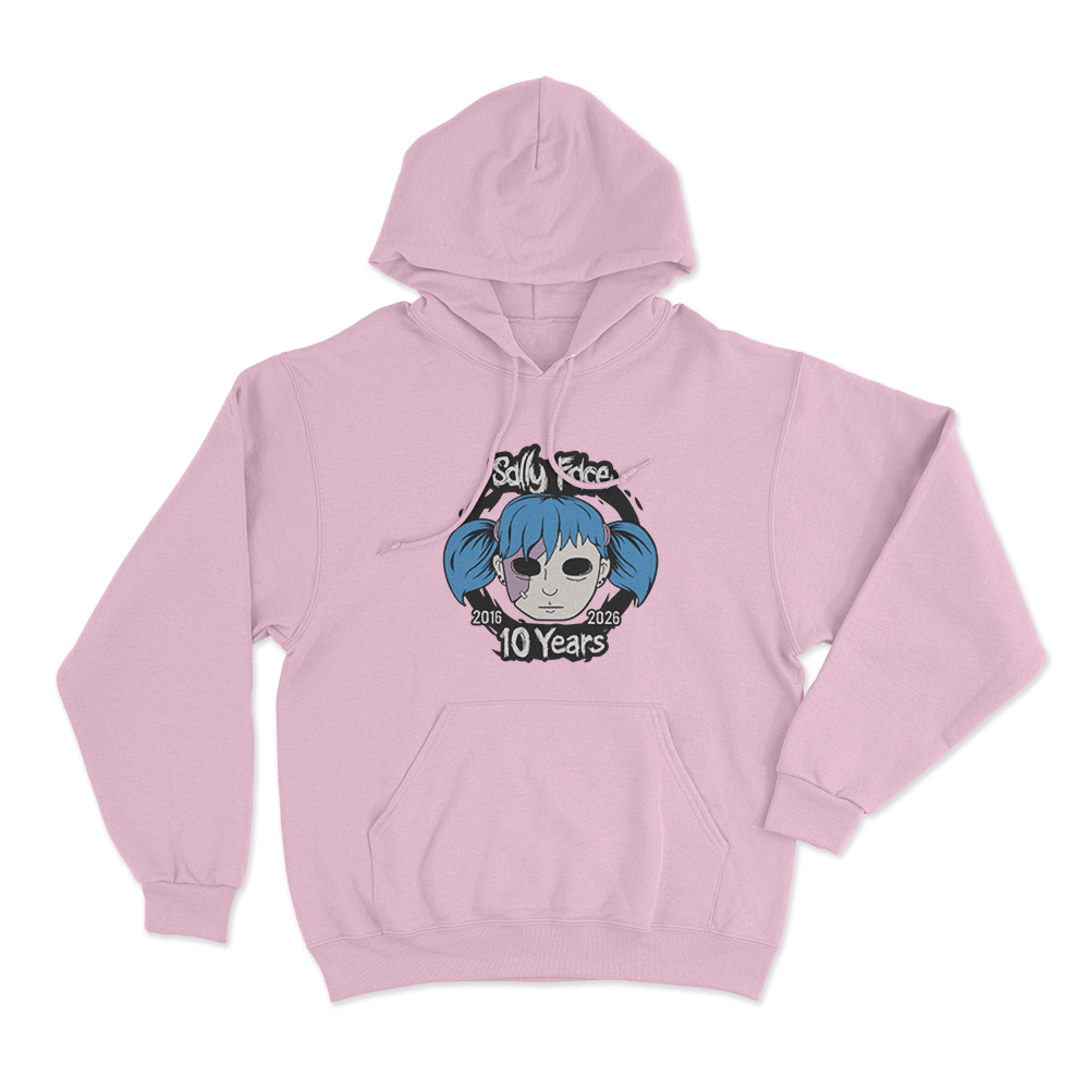 Sally Face 10th Anniversary Unisex Hoodie Pink Sally Face 10th Anniversary Unisex Hoodie Pink