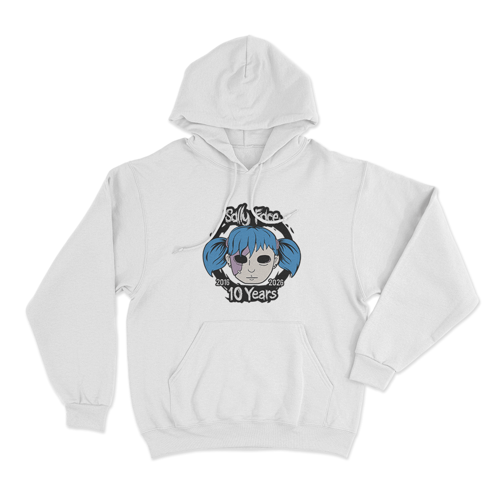 Sally Face 10th Anniversary Unisex Hoodie White Sally Face 10th Anniversary Unisex Hoodie White