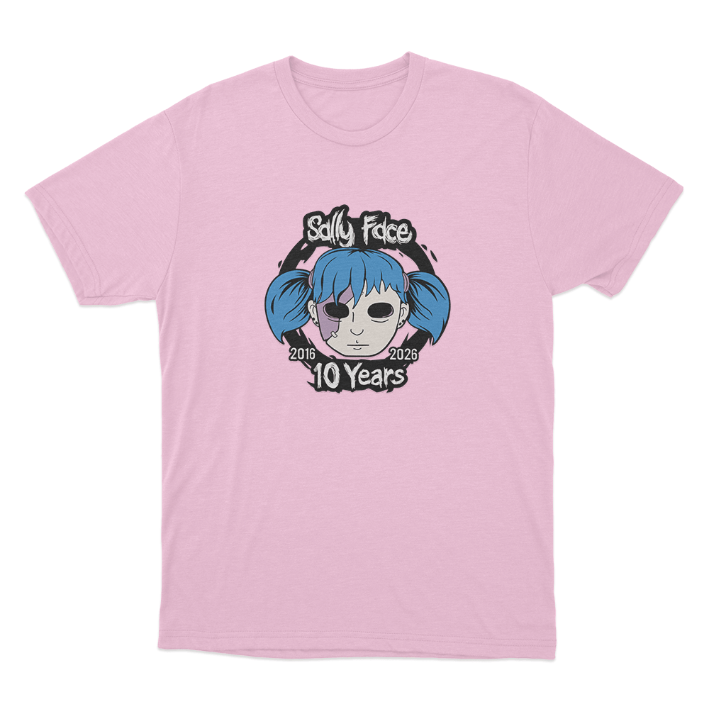 Sally Face 10th Anniversary Unisex T Shirt Pink Sally Face 10th Anniversary Unisex T Shirt Pink