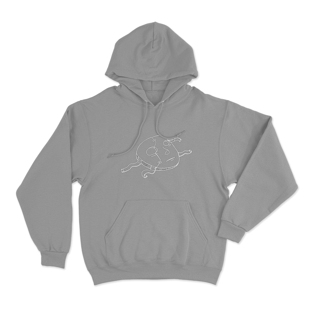Sally Face Mask Unisex Hoodie Grey Sally Face Mask Unisex Hoodie Grey
