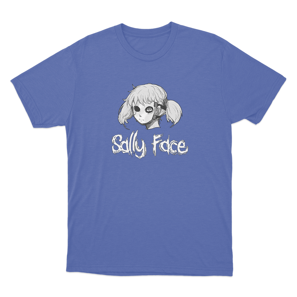 Sally Face Portrait Unisex T Shirt Blue Sally Face Portrait Unisex T Shirt Blue