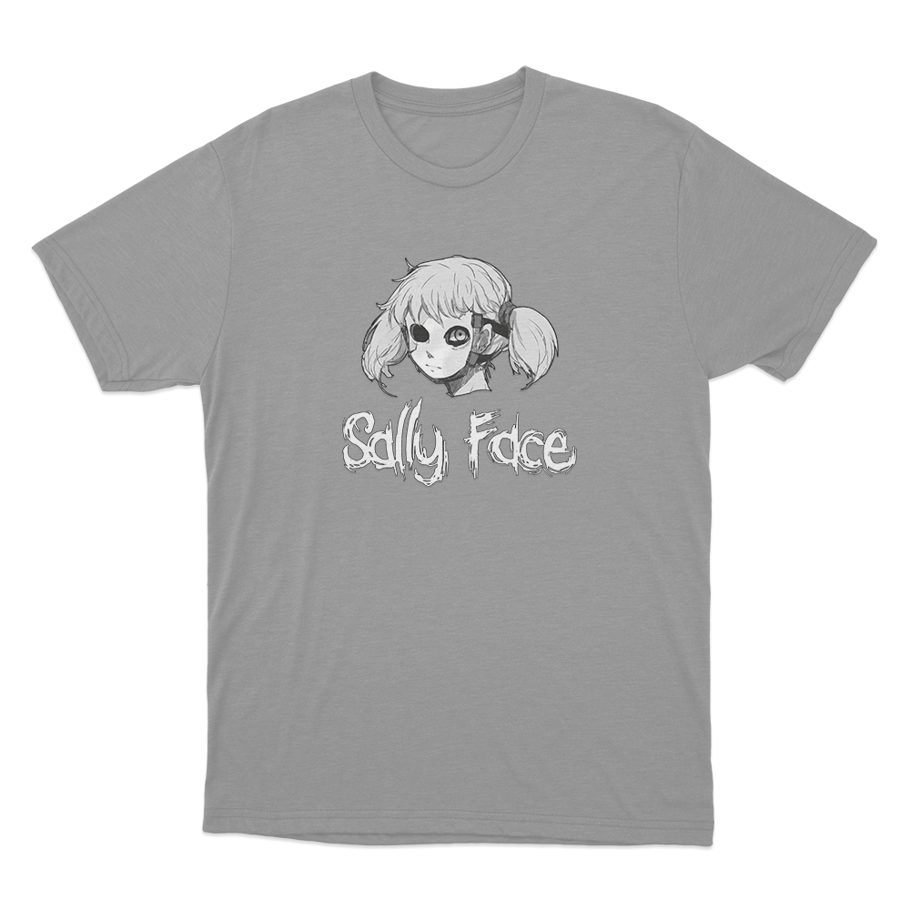 Sally Face Portrait Unisex T Shirt Grey Sally Face Portrait Unisex T Shirt Grey