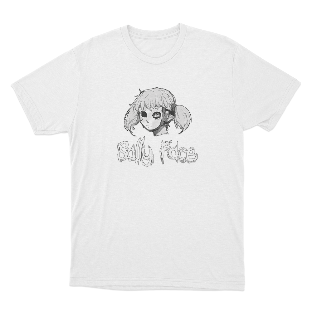 Sally Face Portrait Unisex T Shirt White Sally Face Portrait Unisex T Shirt White