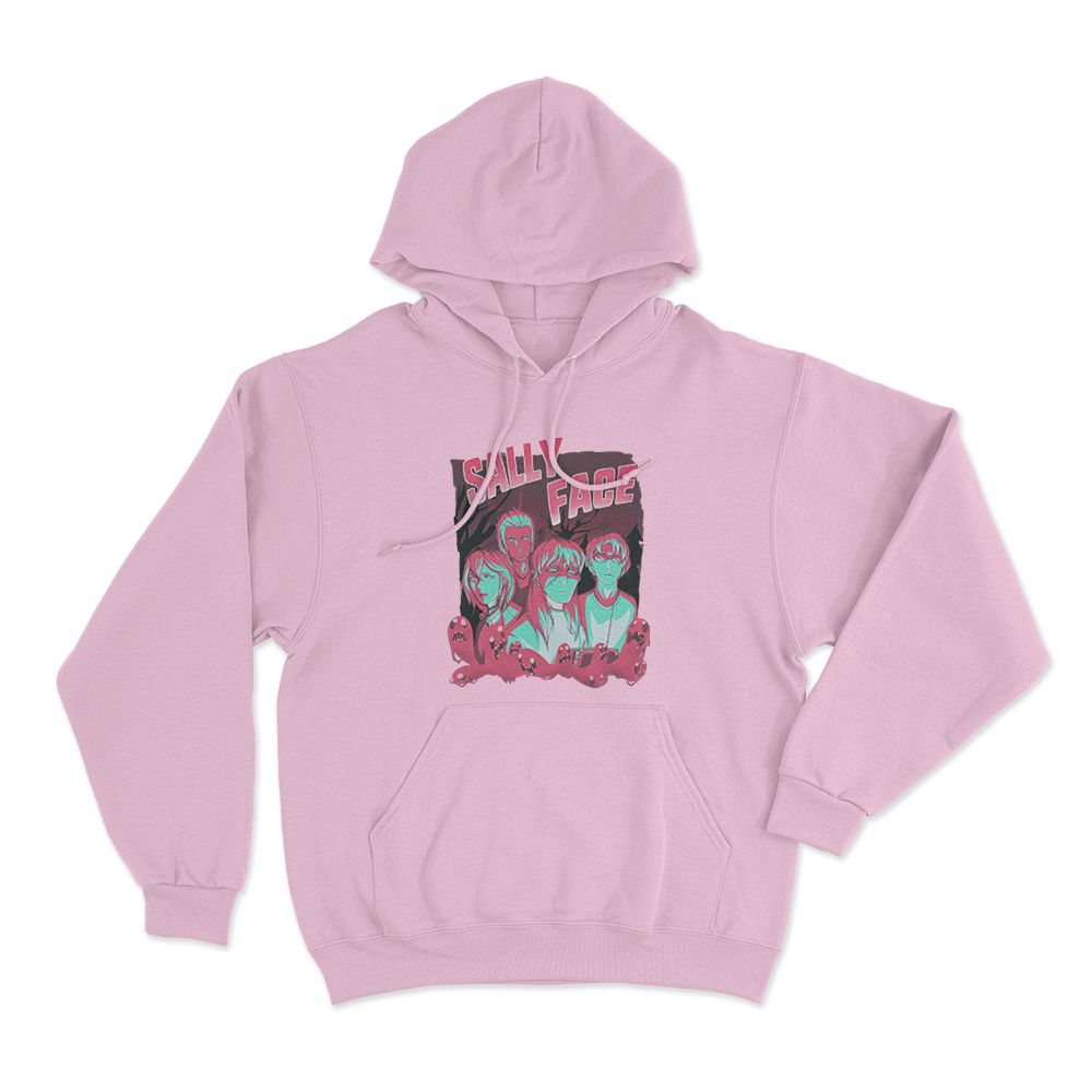 Shadows Unisex Hoodie Pink Shadows Unisex Hoodie Pink