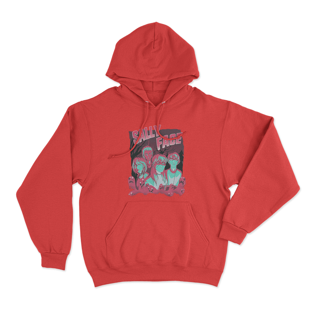 Shadows Unisex Hoodie Red Shadows Unisex Hoodie Red