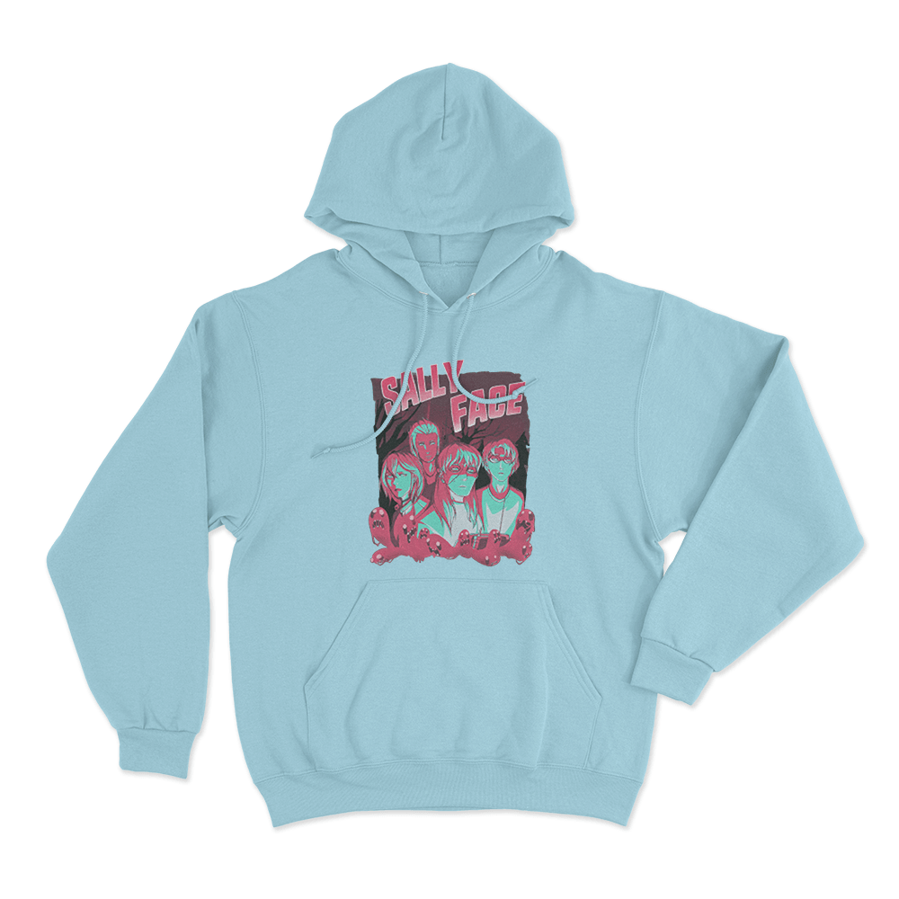 Shadows Unisex Hoodie Sky Blue Shadows Unisex Hoodie Sky Blue